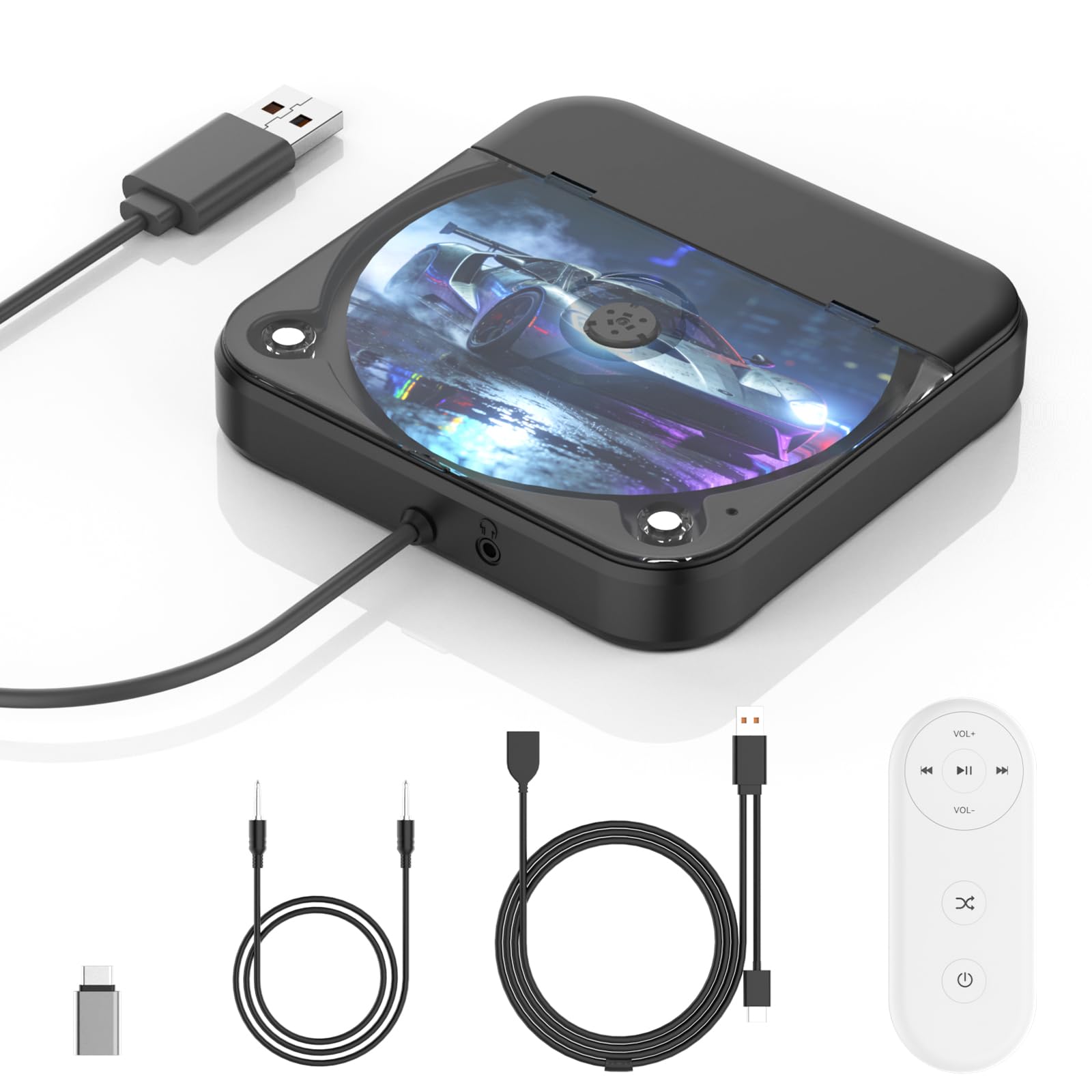 Amazon.com: CD Player for Car,MONODEAL External Portable Car CD